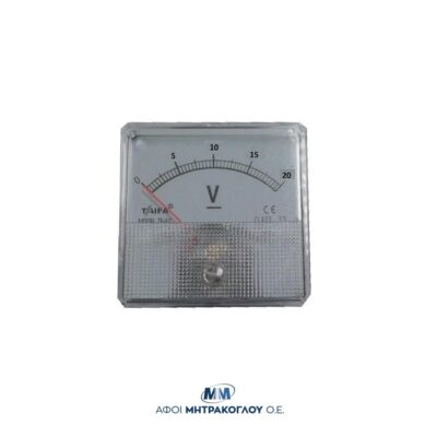 Αναλογικό (DC) Βολτόμετρο 60x60 20V DC TC6520 | TAIFA