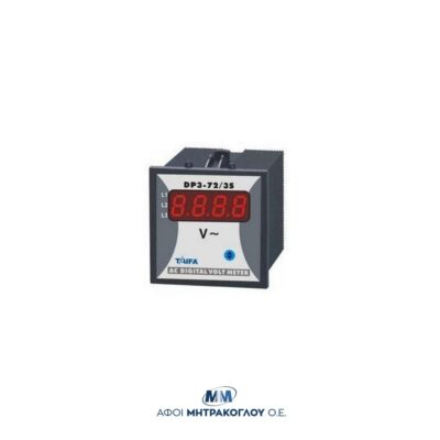 Ψηφιακό (AC) Βολτόμετρο 72x72 3Φ 0-500V AC (1 ένδειξης) DP3-72-S | TAIFA