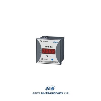 Ψηφιακό (AC) Βολτόμετρο 96x96 3Φ 0-500V AC (1 ένδειξης) DP3-96-S | TAIFA