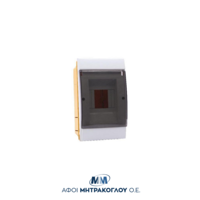 Πλαστικός πίνακας διανομής, Χωνευτός με πόρτα | IP40 | Marlanvil 970.04.B | 120x200x95mm | 1 Σειρά - 2 έως 4 Modules