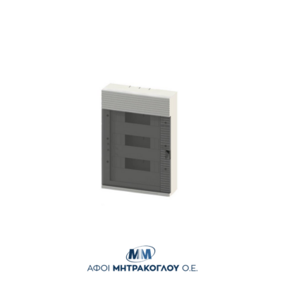 Πλαστικός πίνακας διανομής, Επιτοίχιος με πόρτα | MONO Electric MONO-S-M36 | 292x422x99mm | 3 Σειρές - 36 Modules